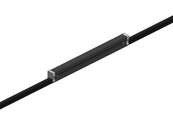Hevi-Bar II, Expansion Section, Dura Coat, 700A, Black UV Resistant PVC Cover, w/Splice, 15 ft L Conductix XA-50740-J
