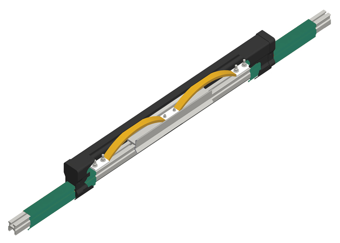 Hevi-Bar II, Expansion Section, 700A, Green PVC Cover, 15 ft L Conductix XA-24566B