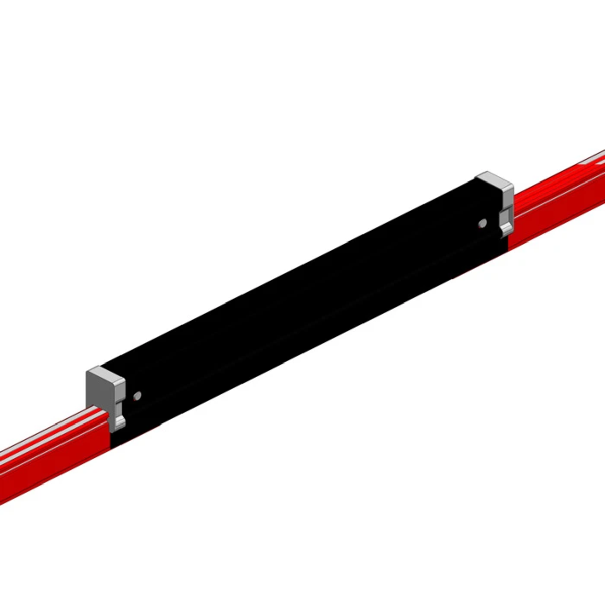 Conductix Hevi-Bar II, Expansion Section, Dura Coat, 1500 A, Red Med Heat Polycarbonate Cover, w/Splice, 20 ft L
