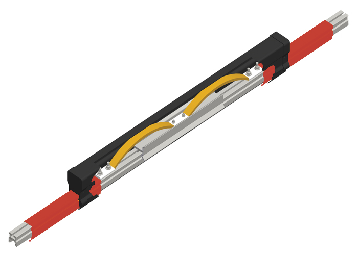 Hevi-Bar II, Expansion Section, 700A, Red Med Heat Polycarbonate Cover, 15 ft L Conductix XA-50738
