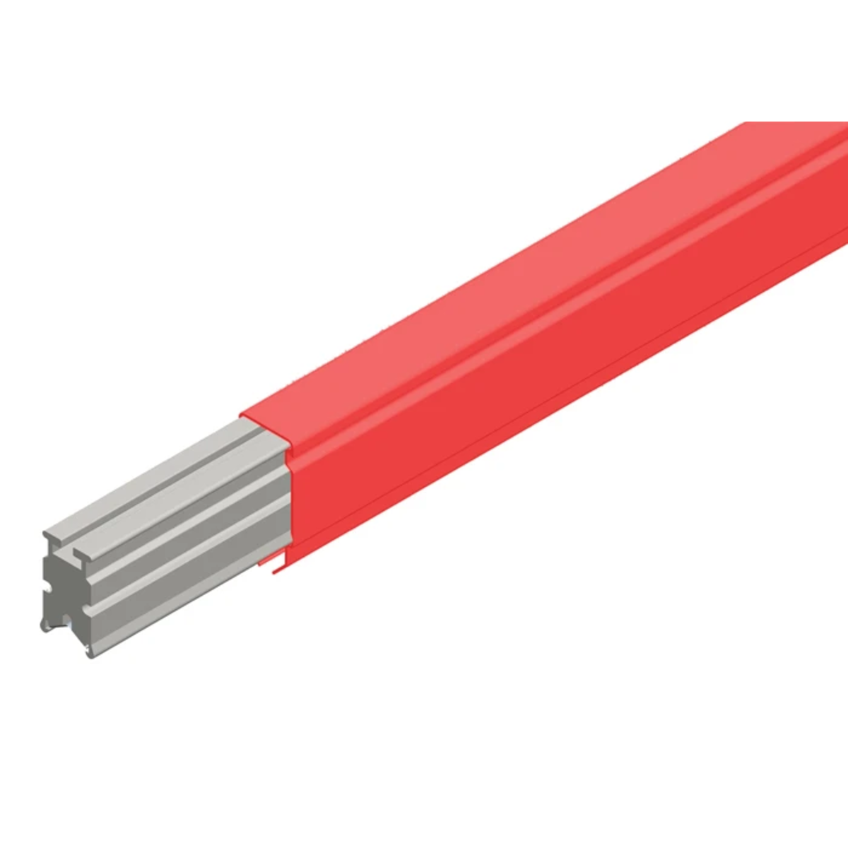 Conductix Hevi-Bar II Conductor Bar 1500 A, Red Med Heat Polycarbonate Cover, 30 FT Length