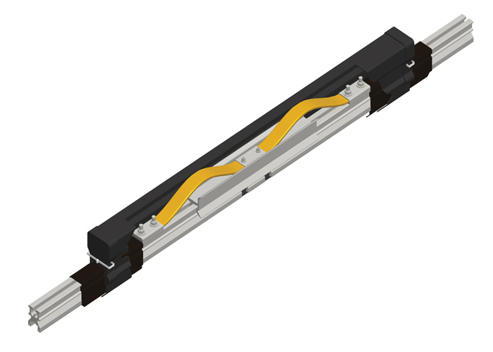 Hevi-Bar II, Expansion Section, 1000A, Black UV Resistant PVC Cover, Dura-Coat, w/Splice. 20 ft L Conductix XA-50743B-J