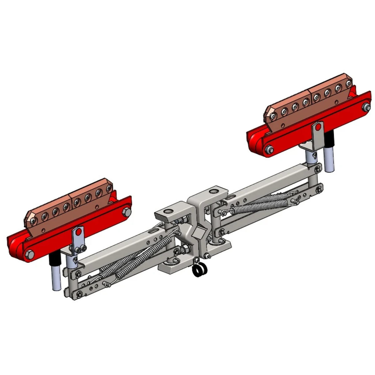 Conductix Hevi-Bar II, Collector, 400 A, Tandem, R-Head, C-Base, Stainless Steel (for 700 A to 1500 A bar)