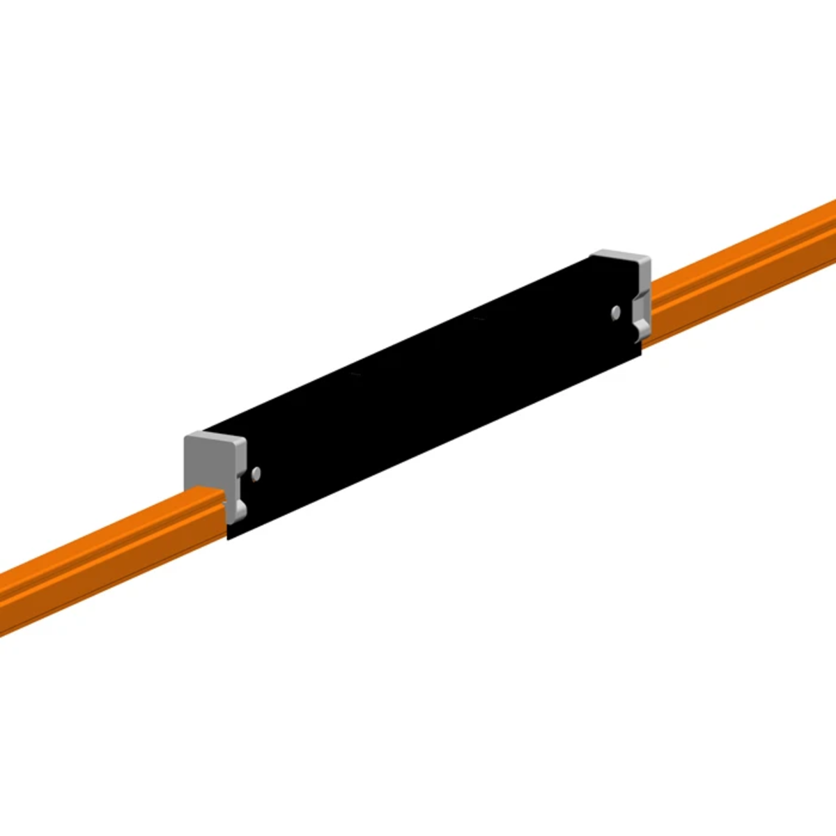 Conductix Hevi-Bar II, Expansion Section, Dura Coat, 1000 A, Orange Std Heat PVC Cover, w/splice, 20 ft L