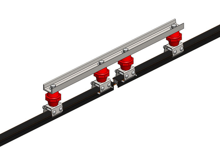 Hevi-Bar II, Power Interrupting Section, Dura Coat, 1000A, Black Std Heat UV Resistant PVC Cover, 30 ft L Conductix XA-50758B-J
