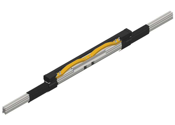 Conductix Hevi-Bar II, Expansion Section, 1500 A, Black UV Resistant PVC Cover, 20 ft L