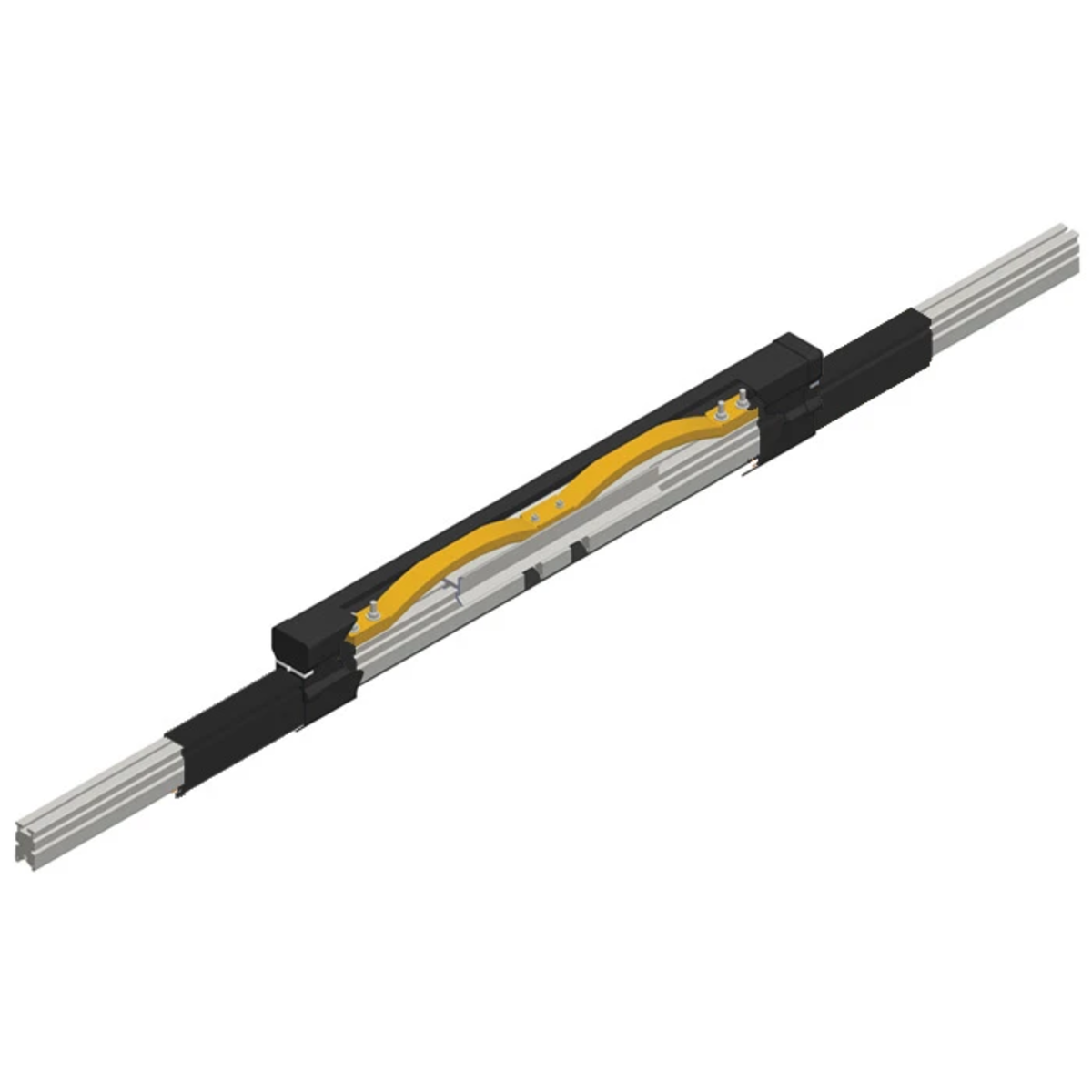 Conductix Hevi-Bar II, Expansion Section, 1500 A, Black UV Resistant PVC Cover, 20 ft L