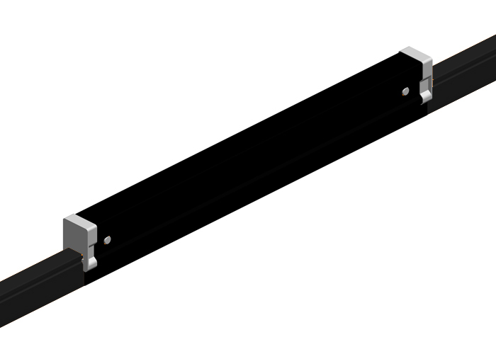 Hevi-Bar II, Expansion Section, Dura Coat, 1500A, Black Std Heat UV Resistant Cover, w/Splice, 20 ft L Conductix XA-50742B-J