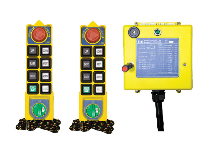 Conductix Radio Remote Control Kit, Saga K2 Series, 08-Button, 2-Speed, 2 TX, 48 VAC