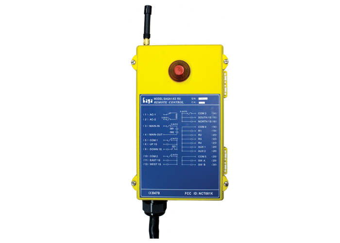 Radio Remote Control Part, for Saga K4 Series, Receiver Only, 48/110/220VAC Conductix XA-52540