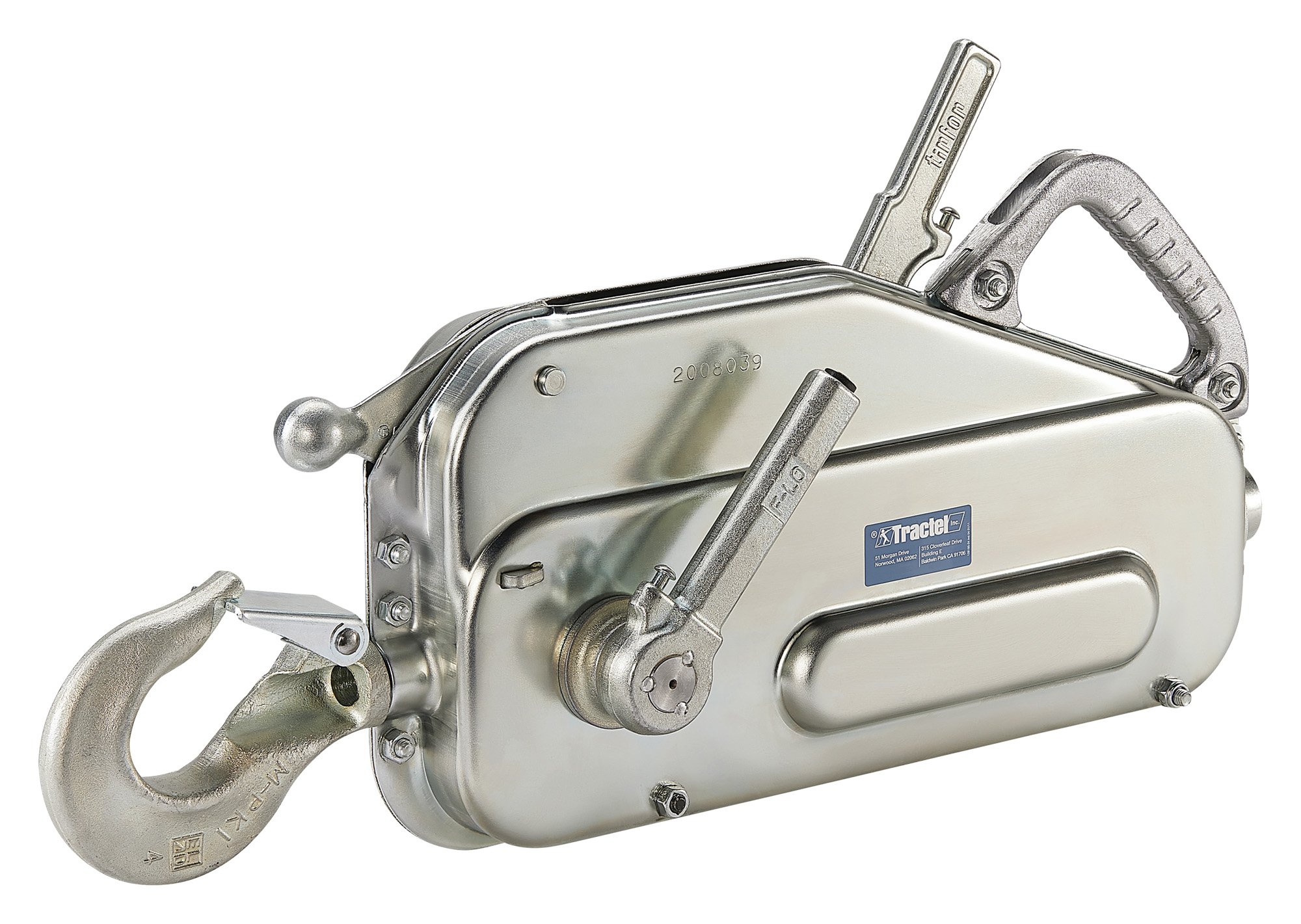 Tractel Griphoist / Tirfor TU28 Manual Wire Rope Hoist – 2 Ton Capacity (Hoist Body Only)
