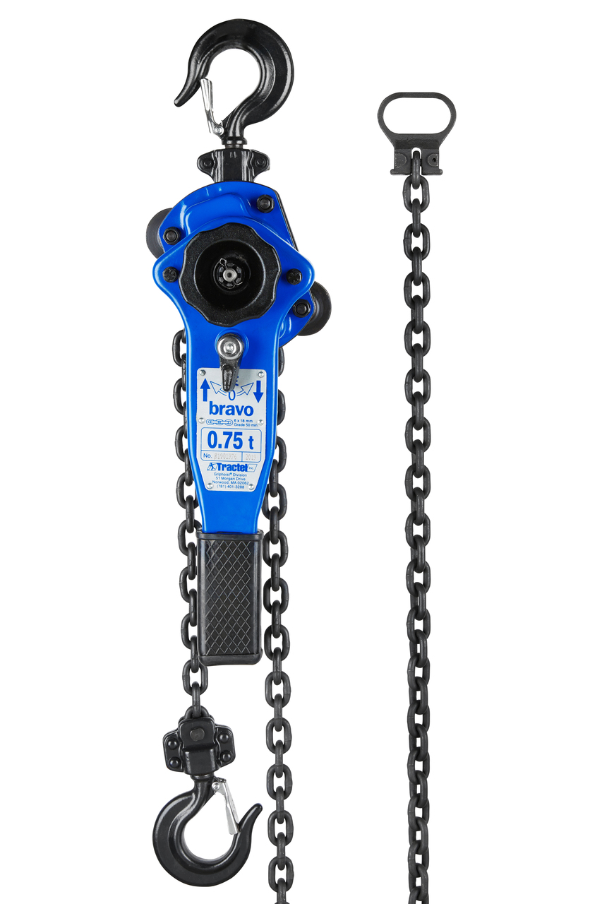 Tractel Bravo Lever Hoist 3/4 T (1,500 lb) – 15‑ft Lift