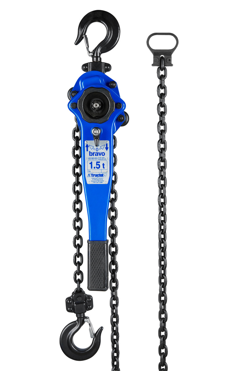 Tractel Bravo Lever Hoist 1 1/2 T (3,000 lb) – Without Chain