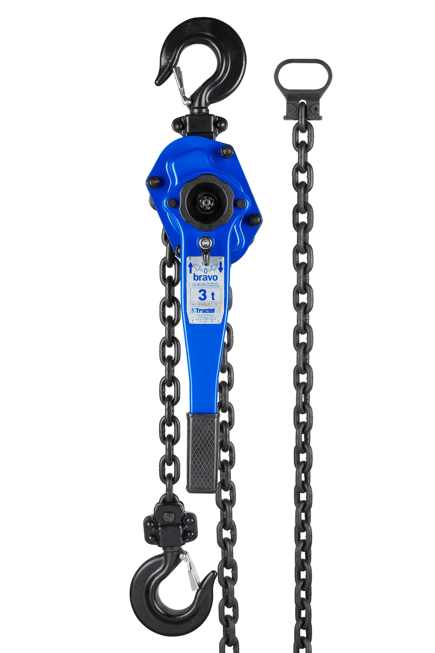 Tractel Bravo Lever Hoist 3 T (6,000 lb) – 5‑ft Lift Tractel Bravo Lever Hoist 3 T (6,000 lb) – 5‑ft Lift