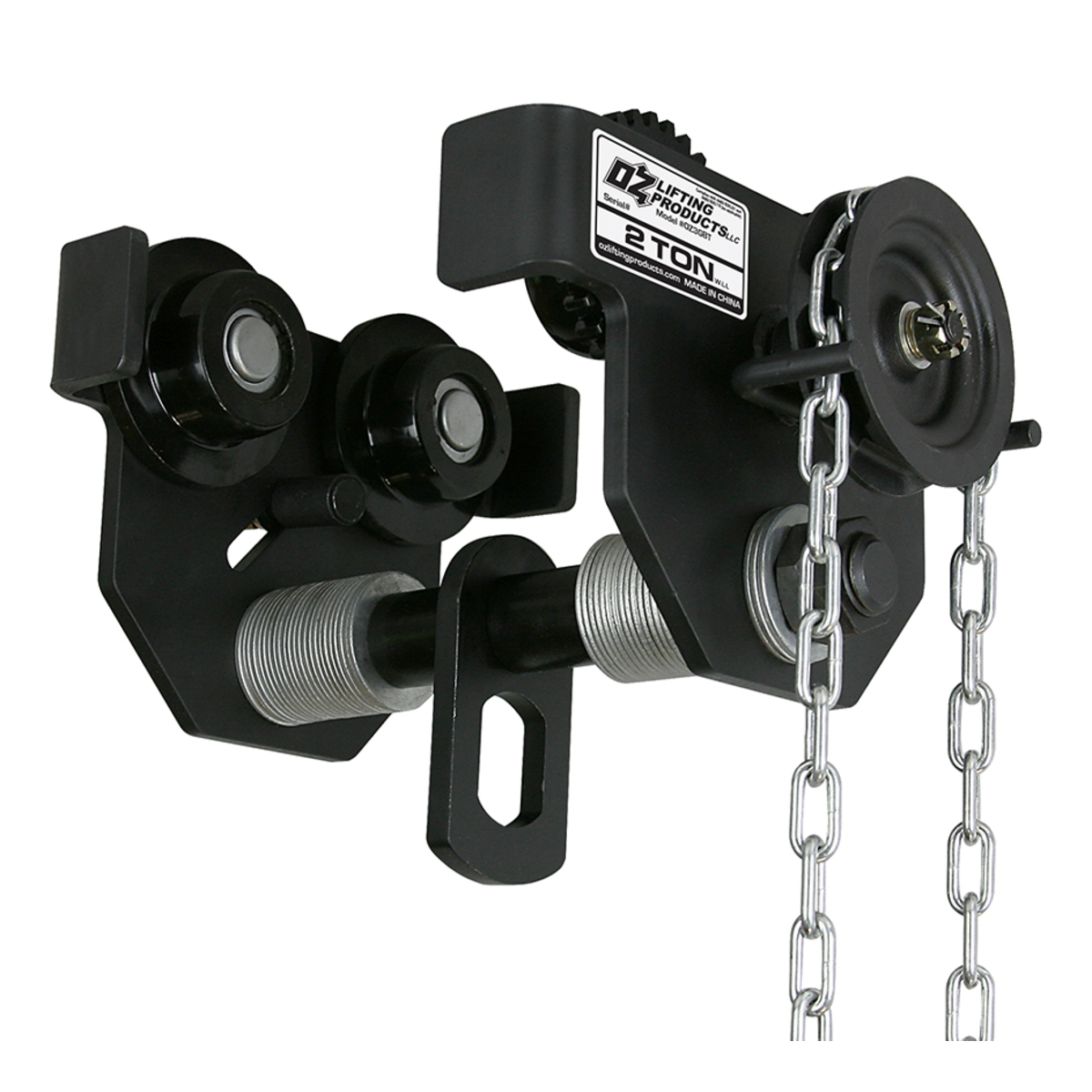 OZ Lifting 2 T Geared Beam Trolley