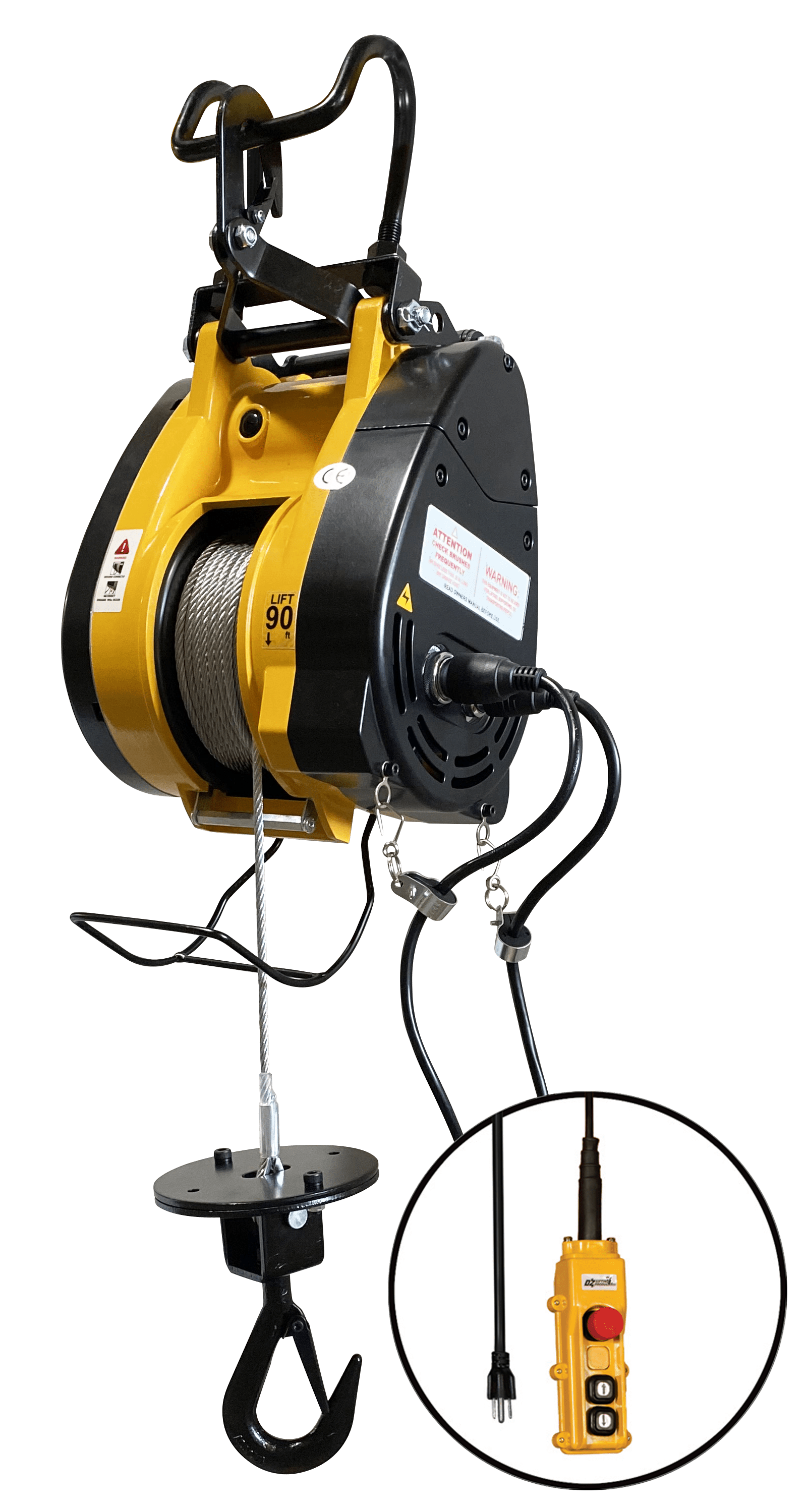 1000 lb Electric Builder’s Hoist with 90 ft of lift 1000 lb Electric Builder’s Hoist with 90 ft of lift