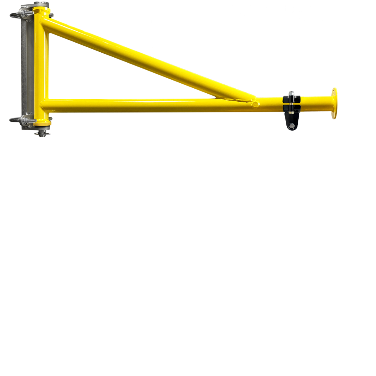 OZ Lifting Electric Builder's Hoist Mounting Arm Bracket with Hoist Clamp (Pipe Mount)