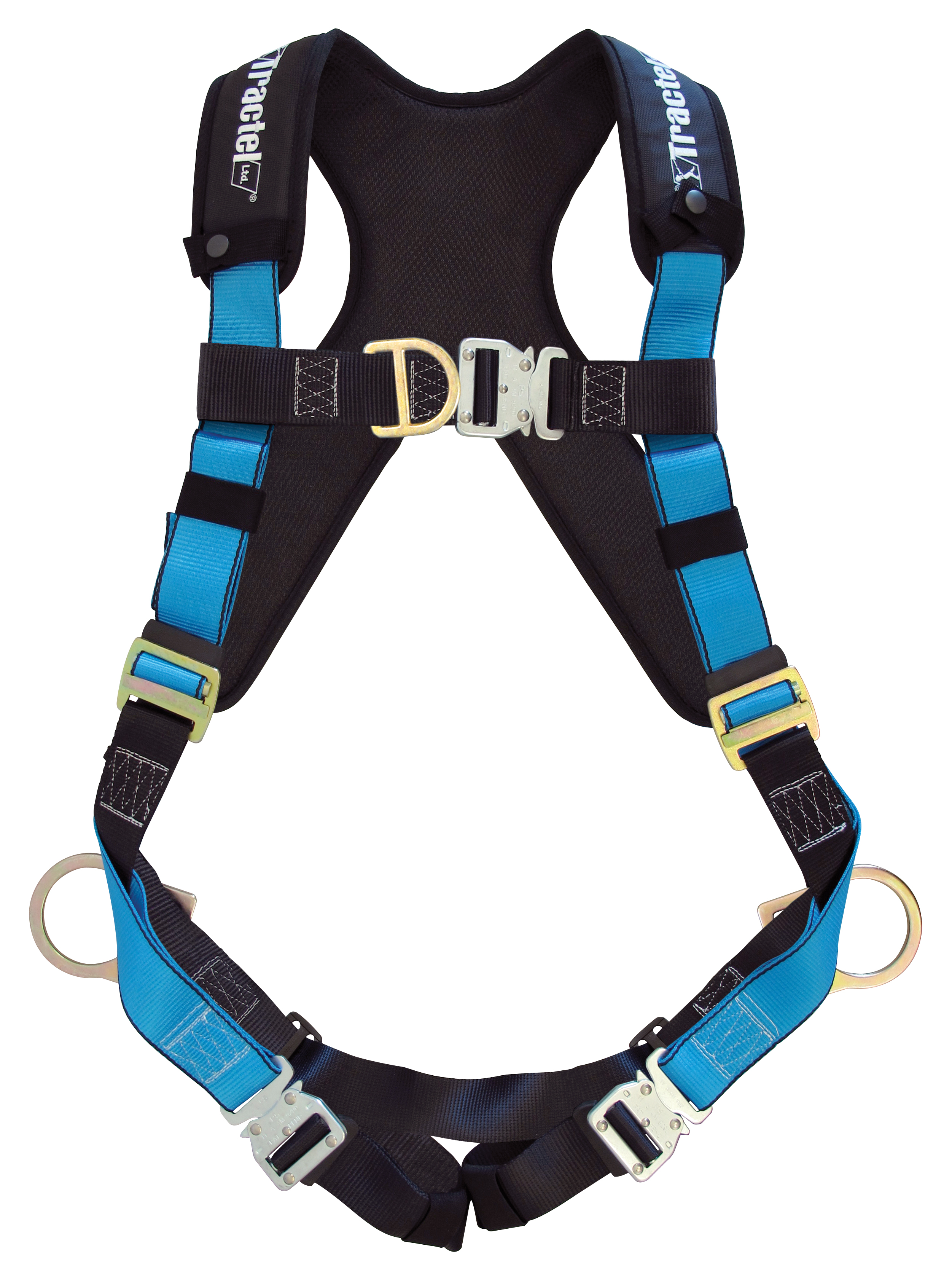Tractel TracX Full-Body Harness with Quick-Connect Legs, TracX Pad, and Multiple D-Rings – Size OS Tractel TracX Full-Body Harness with Quick-Connect Legs, TracX Pad, and Multiple D-Rings – Size OS
