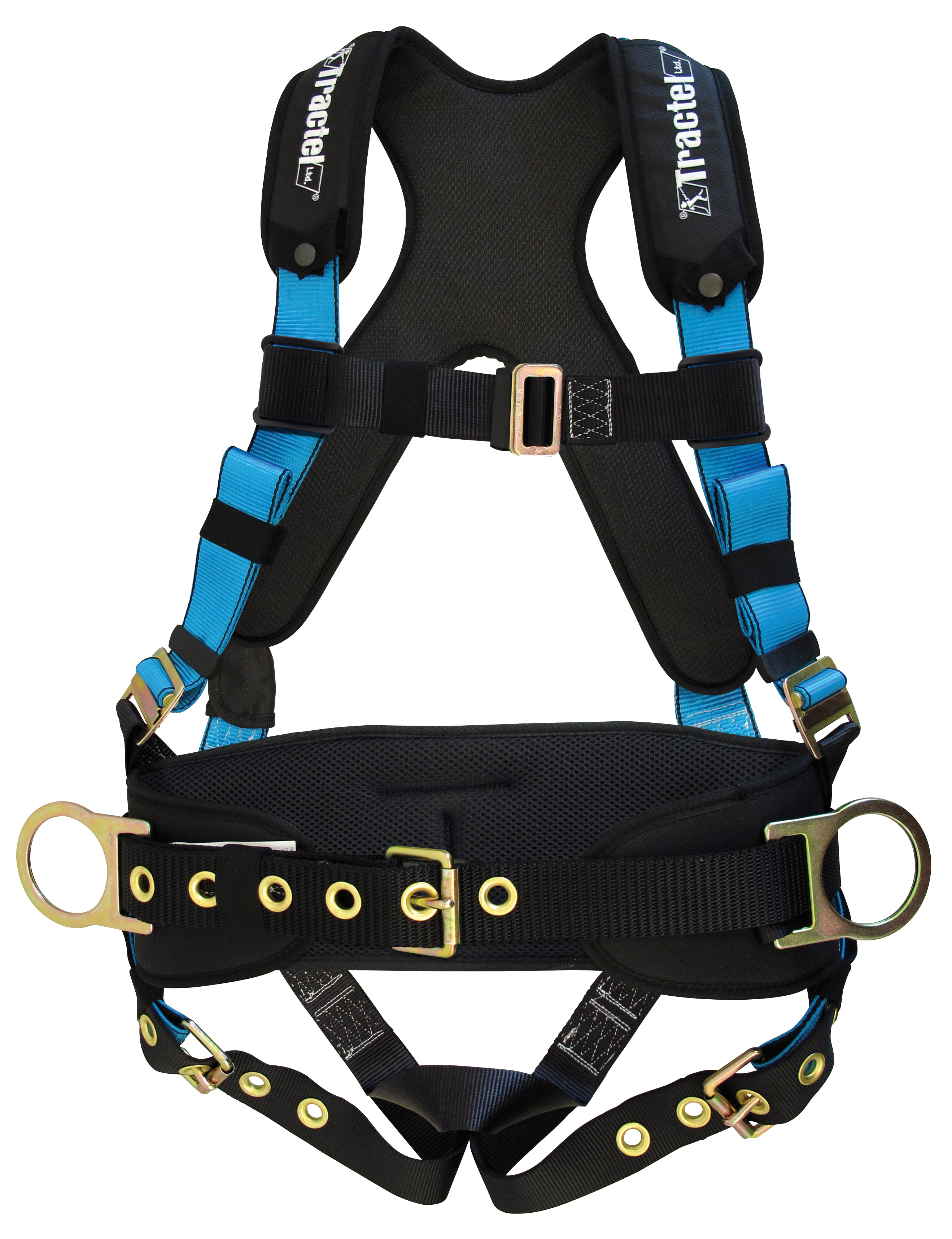 Tractel TracX Full-Body Harness with Belt, Tongue & Buckle Legs, TracX Pad, and Side-Positioning D-Rings – Size XL Tractel TracX Full-Body Harness with Belt, Tongue & Buckle Legs, TracX Pad, and Side-Positioning D-Rings – Size XL