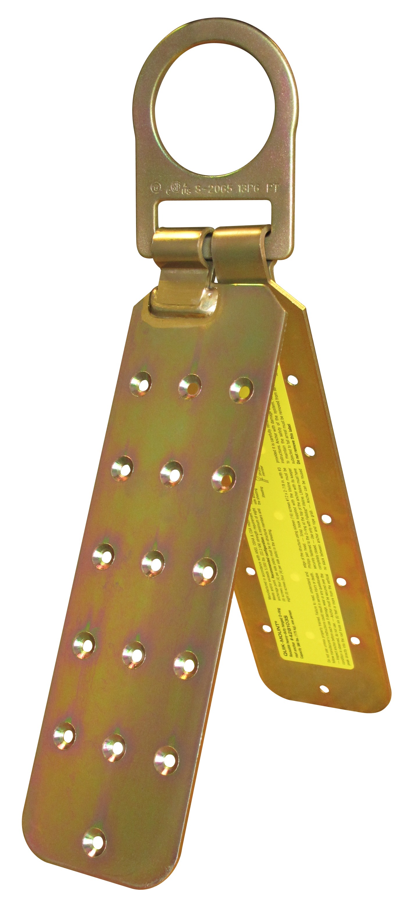 Tractel Heavy-Duty Hinged D-Ring Roof Anchor with Screws - 428103S Tractel Heavy-Duty Hinged D-Ring Roof Anchor with Screws - 428103S