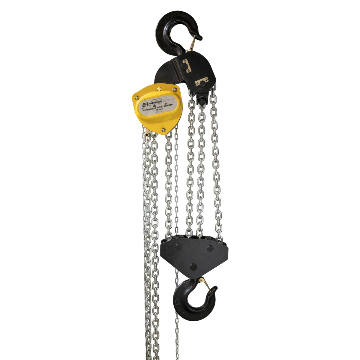 OZ Lifting 10 T Premium Chain Hoist 20 Ft. Lift with Overload Protection
