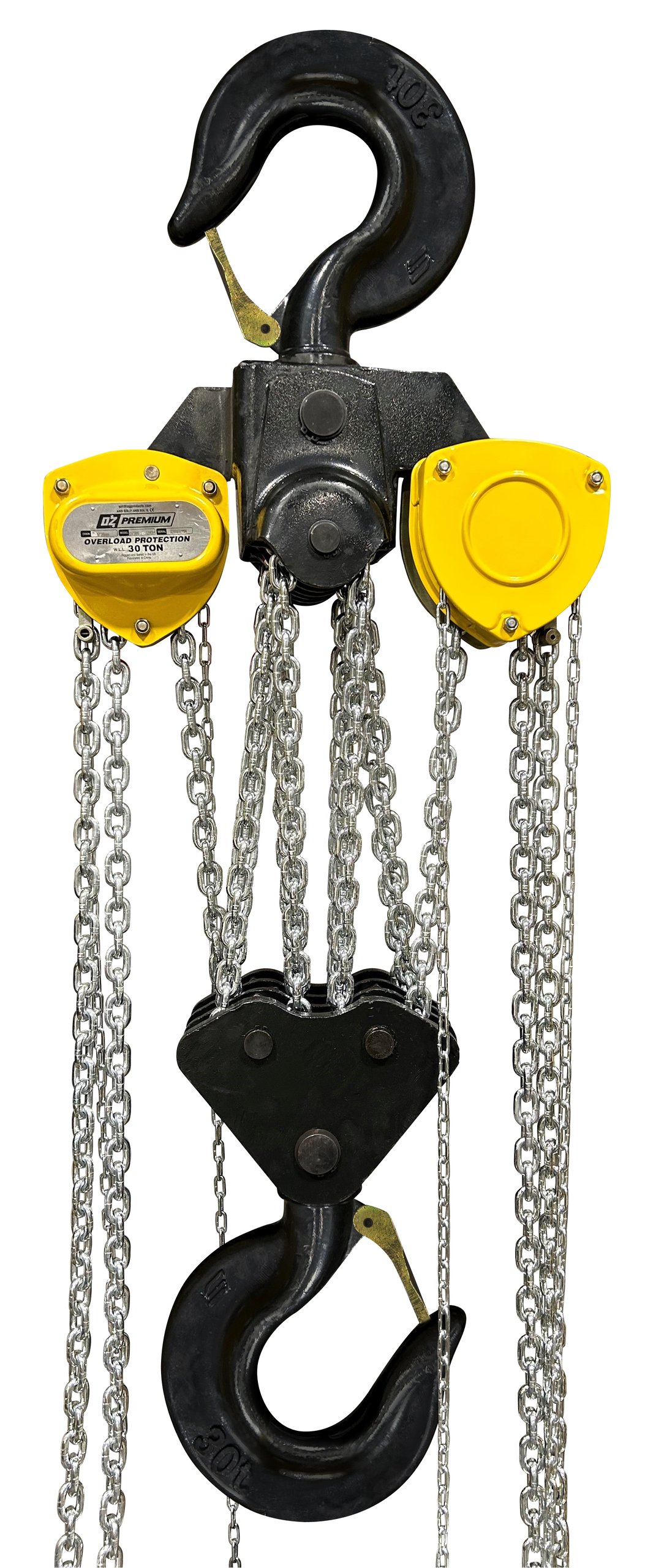 30 T Premium Chain Hoist 10 ft lift with overload protection