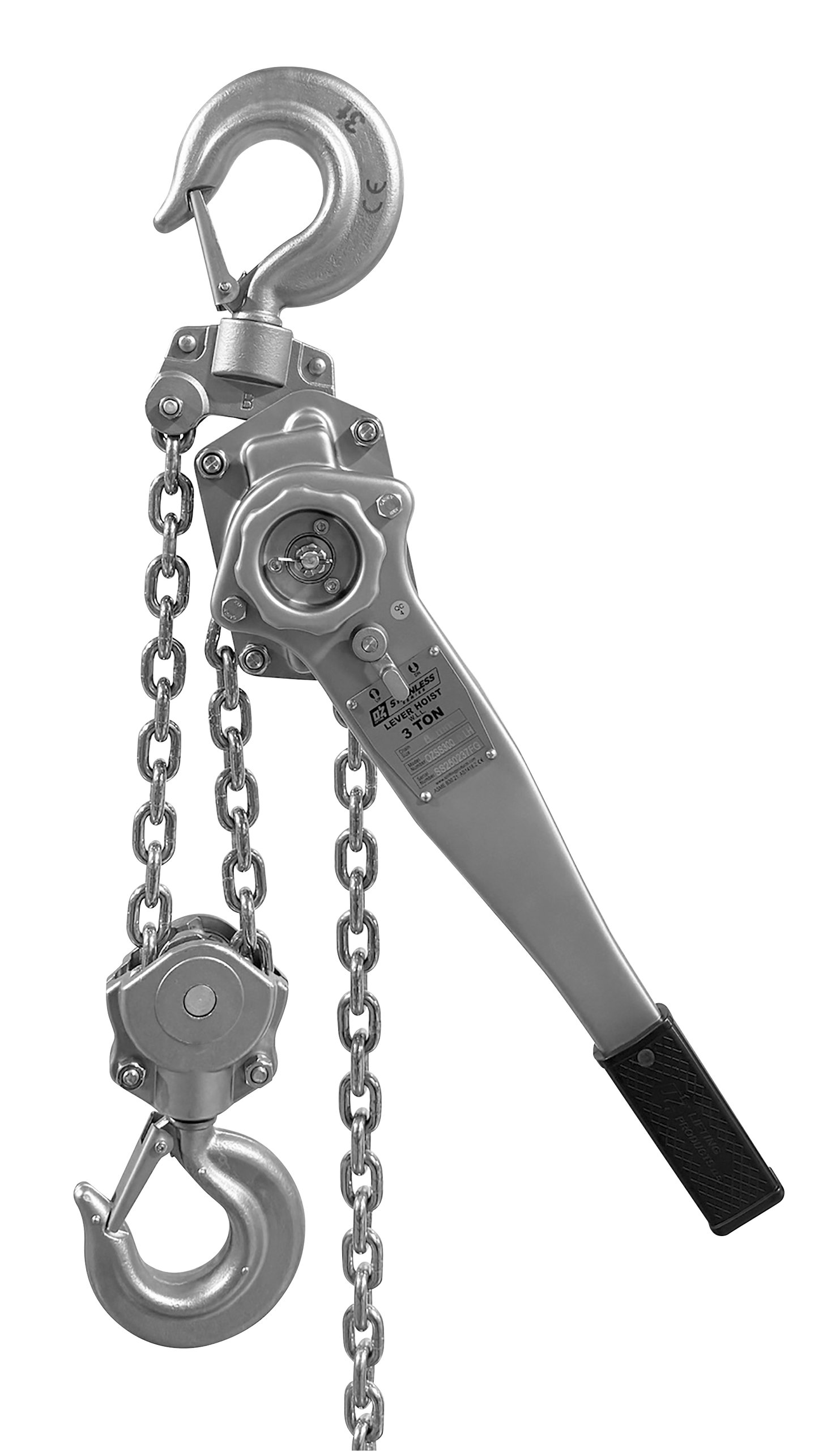 3 T Stainless Steel Lever Hoist 15 ft lift