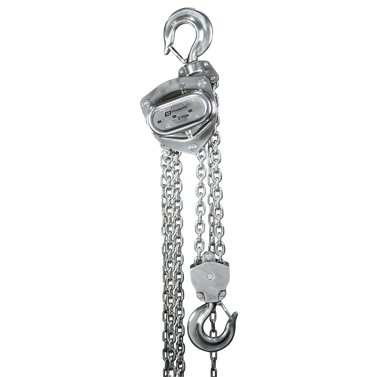 OZ Lifting 2 T Stainless Steel Chain Hoist 30 Ft. Lift