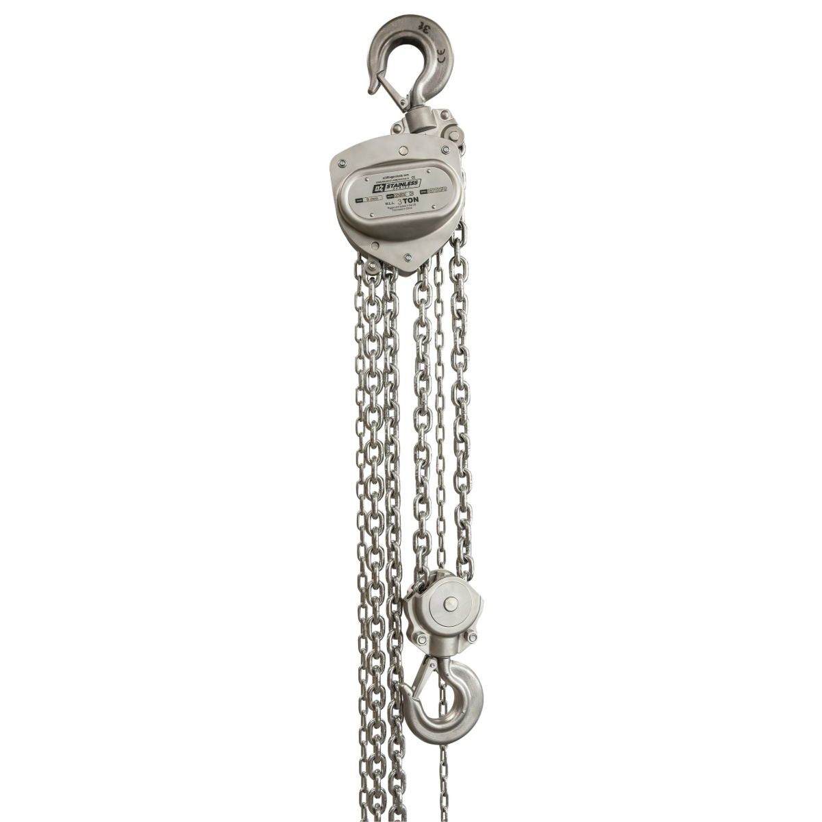 OZ Lifting 3 T Stainless Steel Chain Hoist 30 Ft. Lift