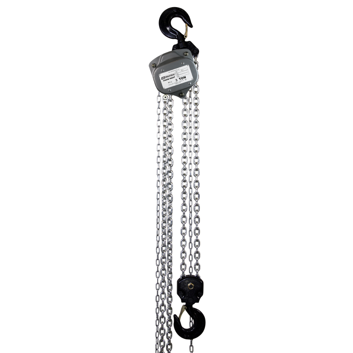 OZ Lifting 3 T Industrial Chain Hoist 10 Ft. Lift