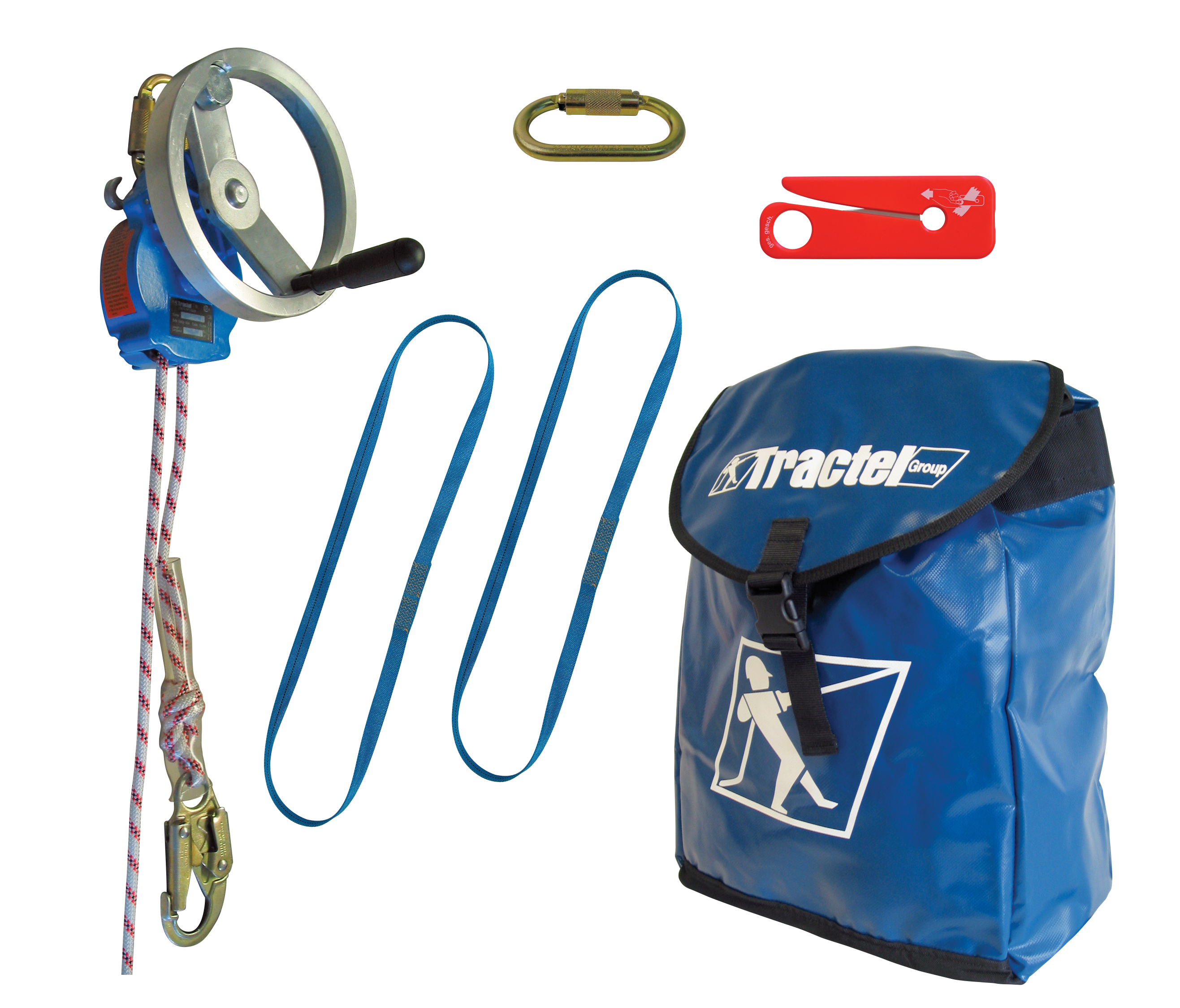 Tractel Derope Kit – 100 ft. Tripod Derope Up R Descent Device System - KT7100/R