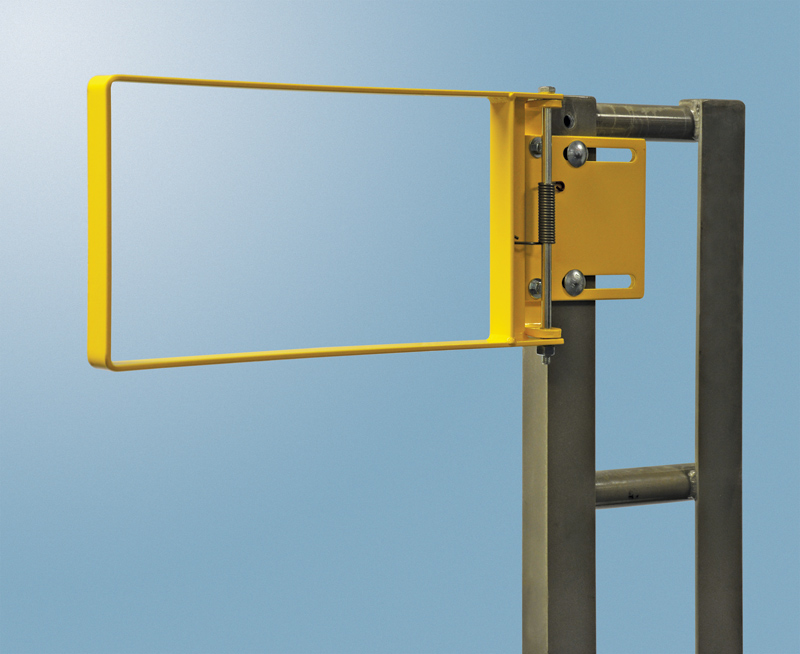 Tractel R SERIES – Bolt-On Self-Closing Industrial Safety Gate – 17"-18.5", Carbon Steel, Yellow Powder Coat - R70-16PC