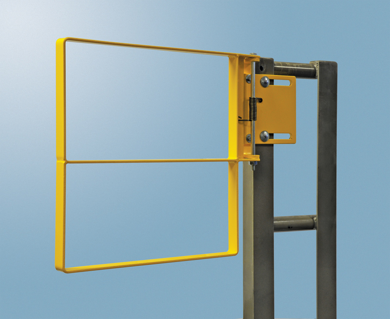 Tractel RX Series – Extended Coverage Bolt-On Self-Closing Industrial Safety Gate – 25"-27.5", Carbon Steel, Galvanized, Right-Hand - RX70-24R