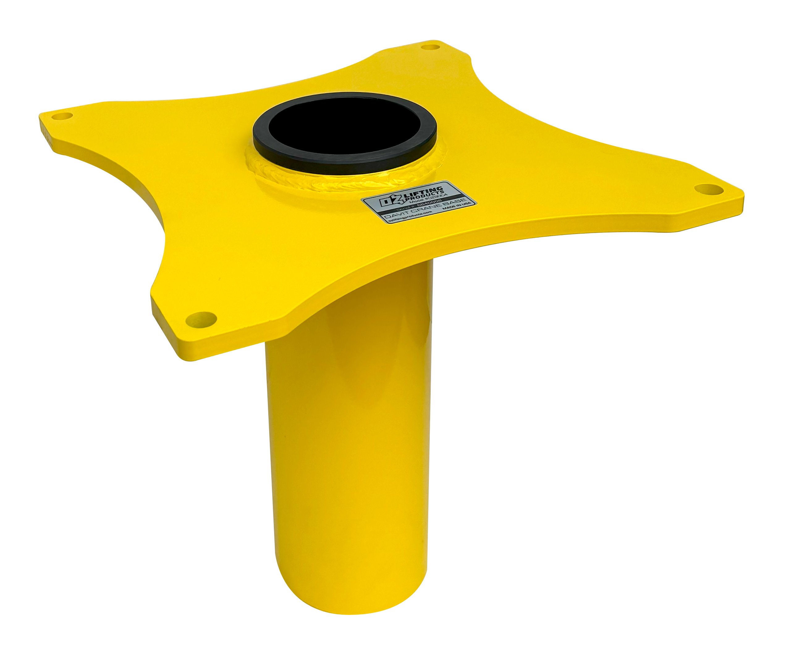 Socket base for OZ2500DAV and OZTP2500DAV davit cranes