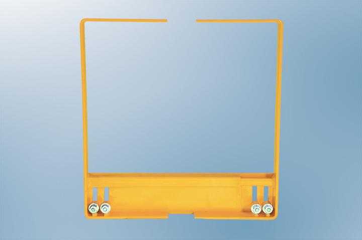 Tractel Toe Board Kit – Clamp-On Extension for Z, XL & RX Gates, 27"–30", Carbon Steel, Safety Yellow Enamel - ZTB2730SY