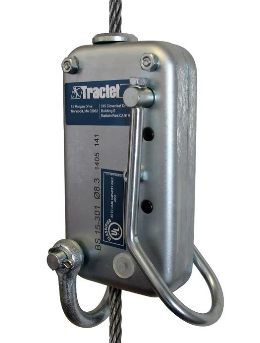 Tractel Blocstop™ BS 35.30 Safety Device – 6,000 lb Capacity for 5/8 in. Wire Rope 3149K