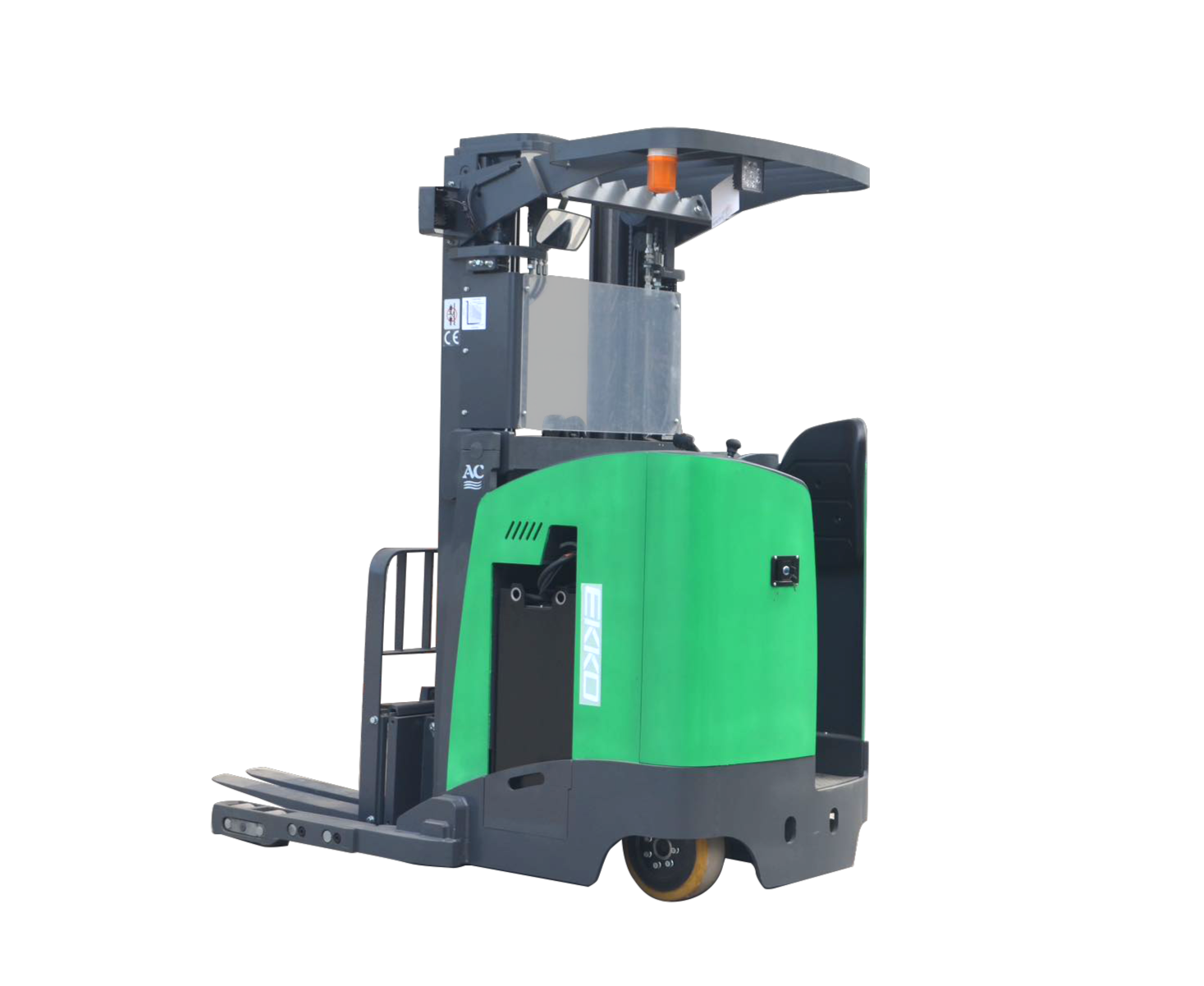 EKKO EK18RR-335LI Stand-up Rider Reach Truck (Li-Ion)   4,000 lb Capacity