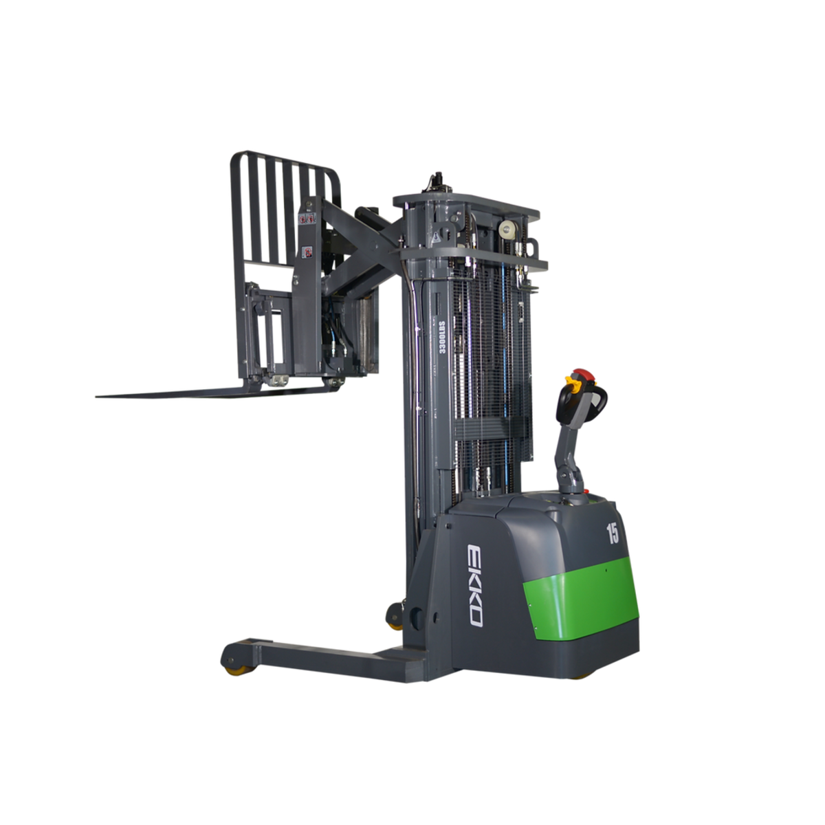 EKKO ER15-177Li Lithium Walkie Reach Truck 3,300 lb Capacity, 177" Height