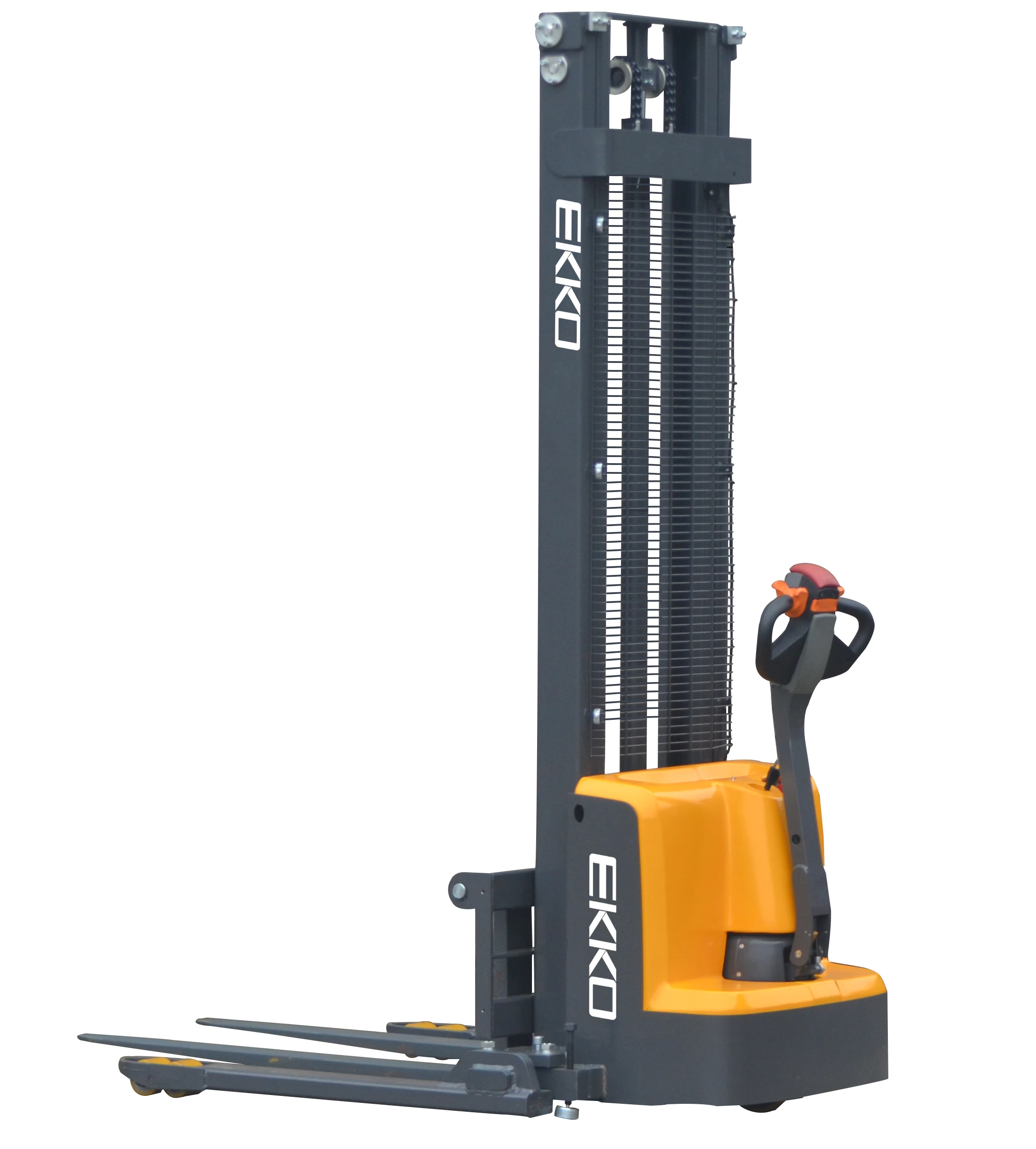 EKKO EB13ES-145LI Full Powered Straddle Stacker with Side Shift (Li-Ion)   2,640 lb Capacity