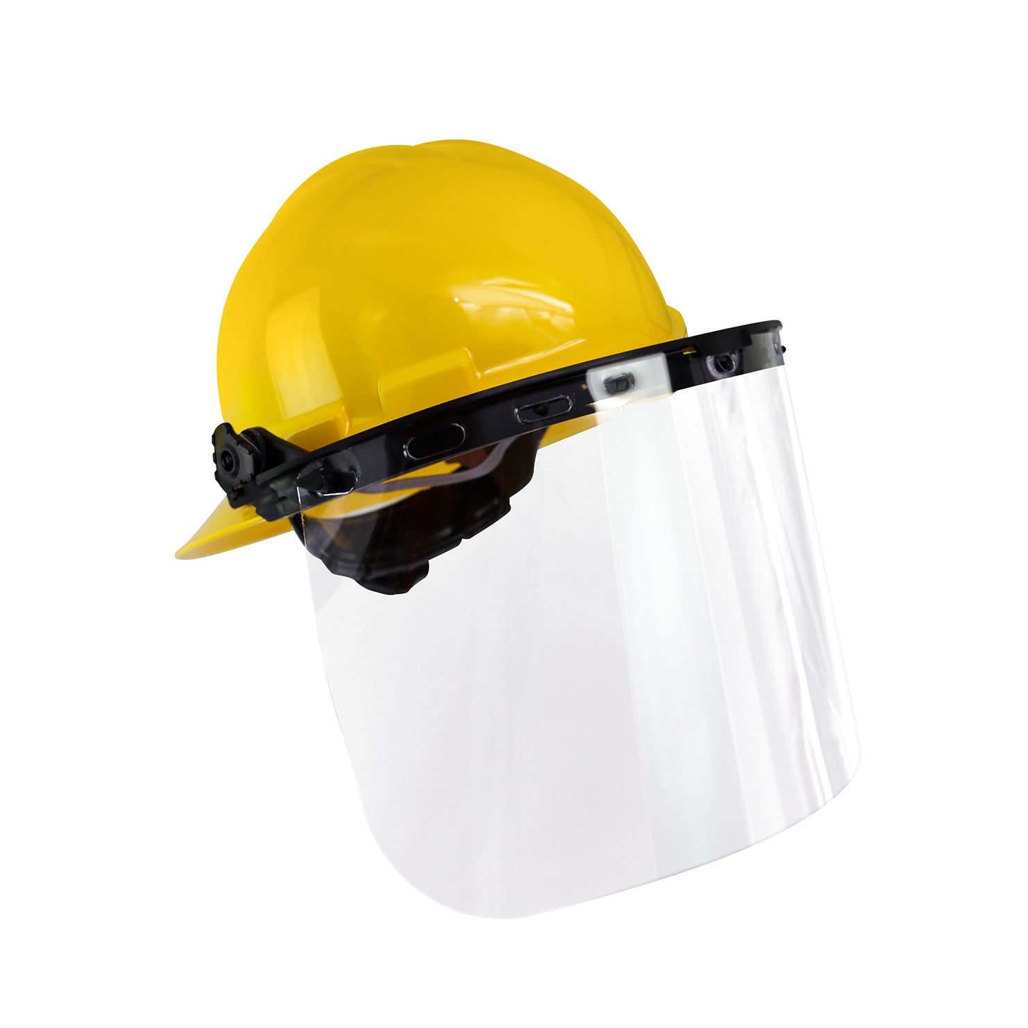 FULL BRIM HARD HAT WITH VISOR Yellow