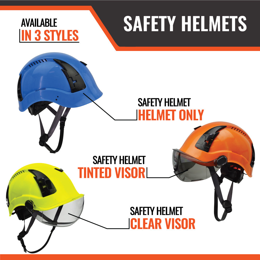 APEX Type 2 Class C Safety Helmet Blue Clear