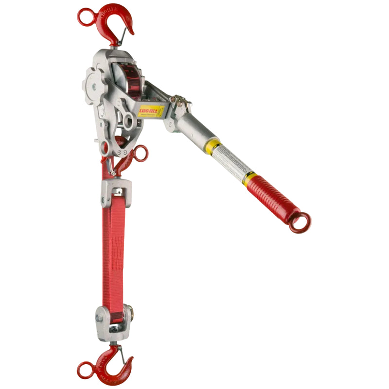 25-B - 1 1/2 Ton Web Strap Hoist w/ Hot Stick Rings