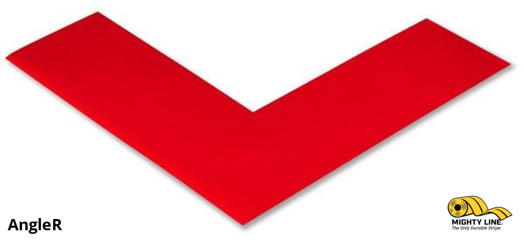 2 Solid Red Floor Tape Angle  “ Pack of 100