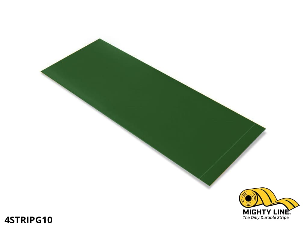 Green 4 Floor Tape Segments