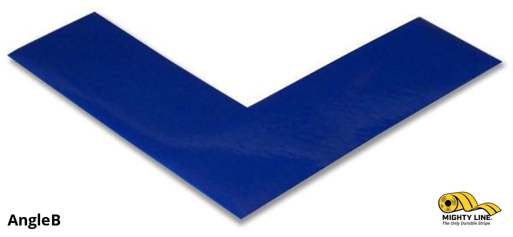 2 Solid Blue Floor Tape Angle  “ Pack of 100