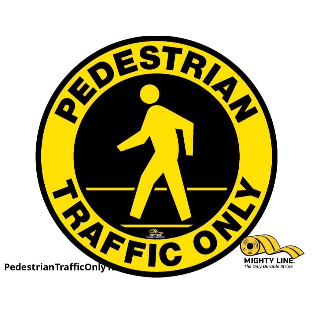 Mighty Line 16" Pedestrian Traffic Only Floor Sign