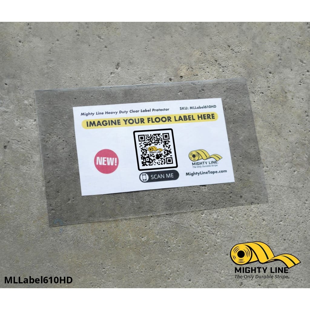 Mighty Line Heavy Duty Label Protectors 6" Wide by 10" Long - Pack of 50