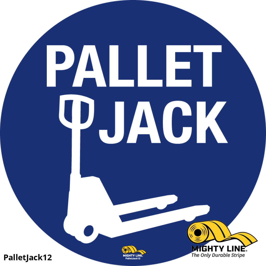 16" Pallet Jack, Mighty Line Floor Sign