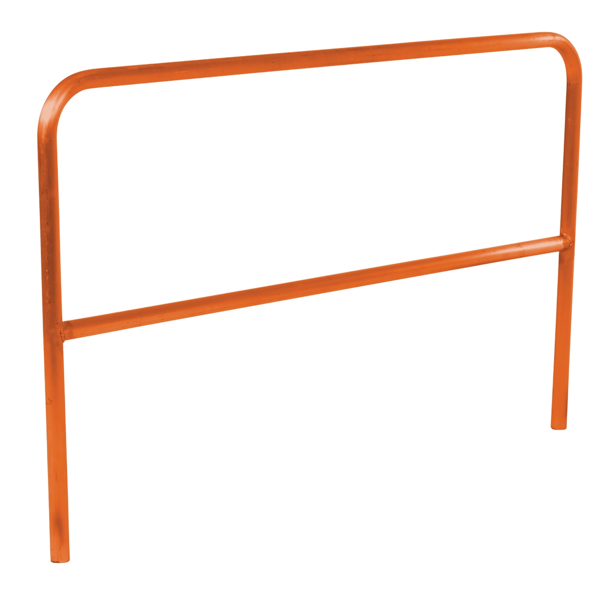 Vestil Aluminum Pipe Safety Railing - 72 In. Length - Orange