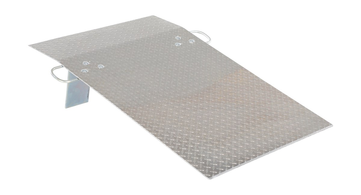 Vestil Aluminum Hand Truck Dock Plate - 30 In. x 48 In. 500 lb - Silver